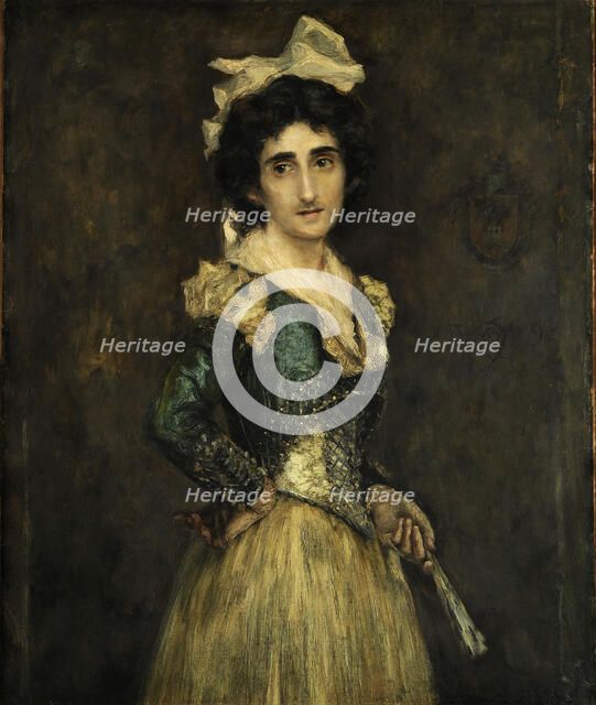 Portrait of Maria Luisa Fortuny, 1893. Creator: Fortuny Marsal, Mariano (1838-1874).