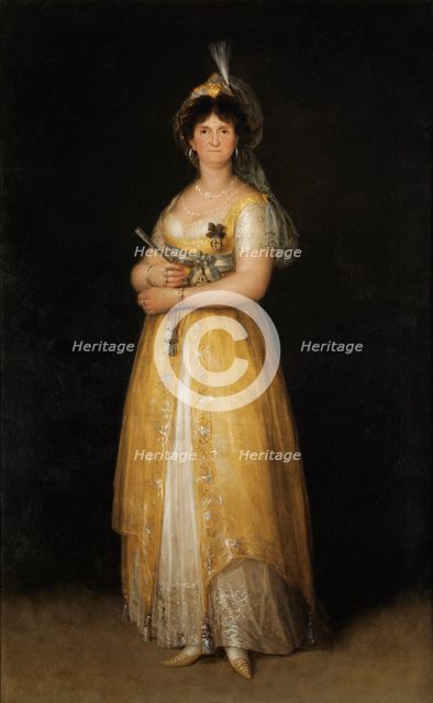 Portrait of Maria Luisa of Parma (1751-1819), Queen of Spain, 1799. Creator: Goya, Francisco, de (1746-1828).