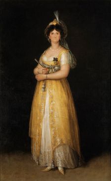 Portrait of Maria Luisa of Parma (1751-1819), Queen of Spain, 1799. Creator: Goya, Francisco, de (1746-1828)