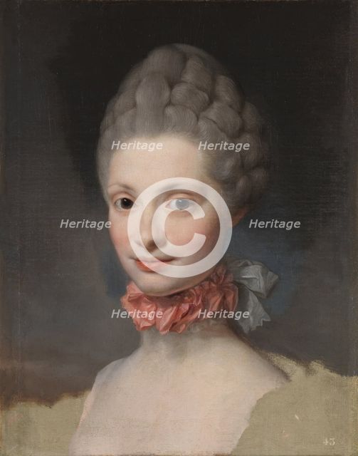 Portrait of Maria Luisa of Parma as Princess of Asturias, 1765. Artist: Mengs, Anton Raphael (1728-1779)