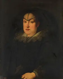 Portrait of Maria Magdalena of Austria as a widow, c1627. Creator: Justus Sustermans