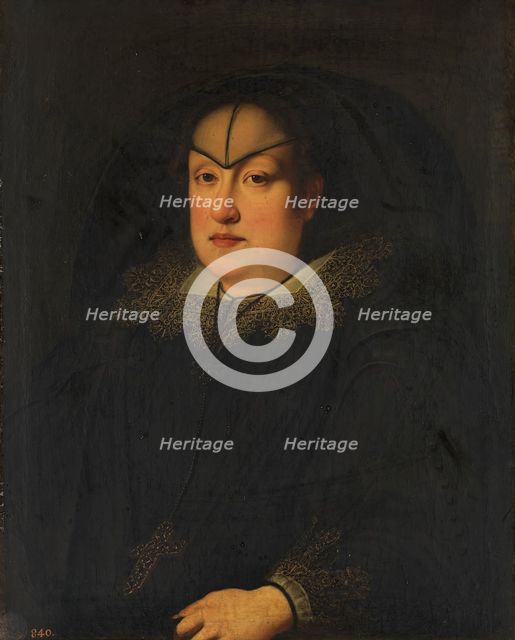 Portrait of Maria Magdalena of Austria as a widow, c1627. Creator: Justus Sustermans.