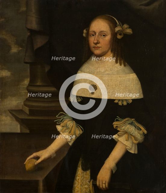 Portrait of Maria Margareta von Holzhausen, 1664. Creator: Johann Friedrich Trescher.