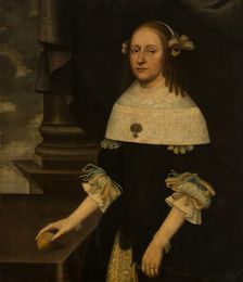 Portrait of Maria Margareta von Holzhausen, 1664. Creator: Johann Friedrich Trescher