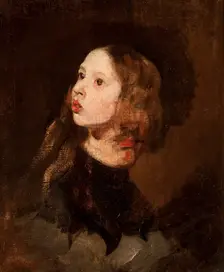 Portrait of Maria Michalowska, c1853. Creator: Piotr Michalowski