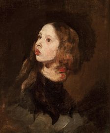 Portrait of Maria Michalowska, c1853. Creator: Piotr Michalowski