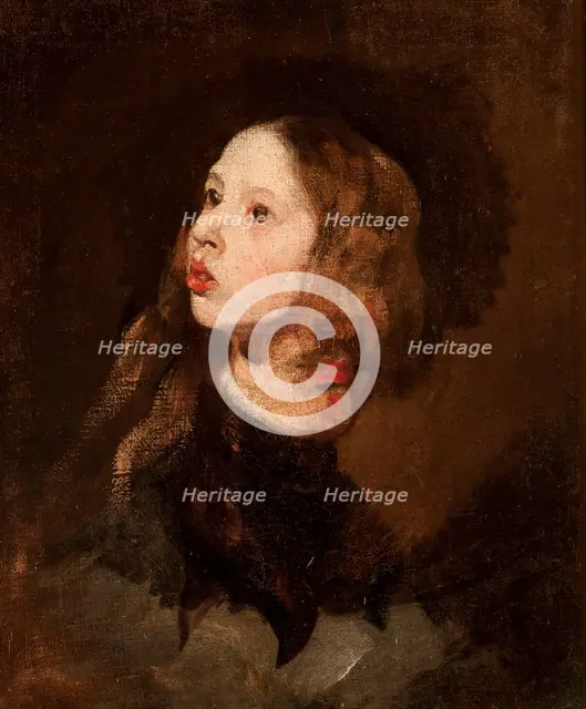 Portrait of Maria Michalowska, c1853. Creator: Piotr Michalowski.