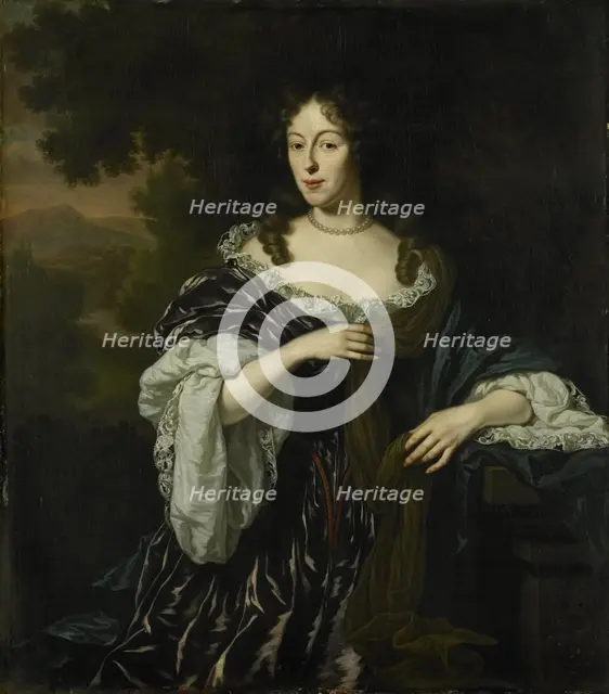 Portrait of Maria Schaep, Wife of Hendrick Bicker, 1682. Creator: Michiel van Musscher.