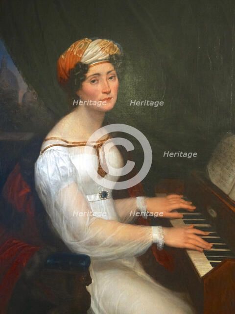 Portrait of Maria Szymanowska (1789-1831), c1825. Creator: Kokular, Alexander (1793-1846).