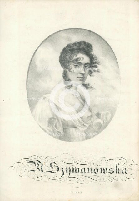 Portrait of Maria Szymanowska (1789-1831). Creator: Anonymous.