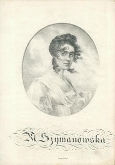 Portrait of Maria Szymanowska (1789-1831). Creator: Anonymous