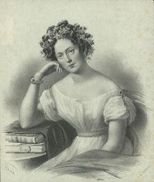 Portrait of Maria Szymanowska (1789-1831). Creator: Borel, Pyotr Fyodorovich (1829-1898)