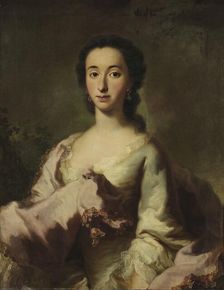 Portrait of Maria Rosa Walburga von Soyer, 1750. Creator: Georg Desmarees