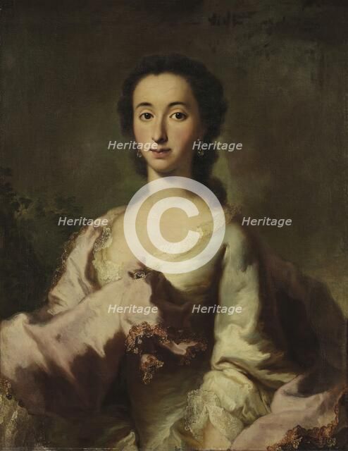 Portrait of Maria Rosa Walburga von Soyer, 1750. Creator: Georg Desmarees.