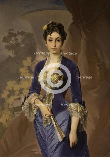 Portrait of Maria Rayevskaya, 1879. Creator: Ivan Makarov.