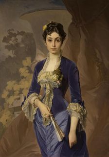 Portrait of Maria Rayevskaya, 1879. Creator: Ivan Makarov