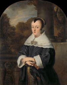 Portrait of Maria Rey, 1650. Creator: Ferdinand Bol
