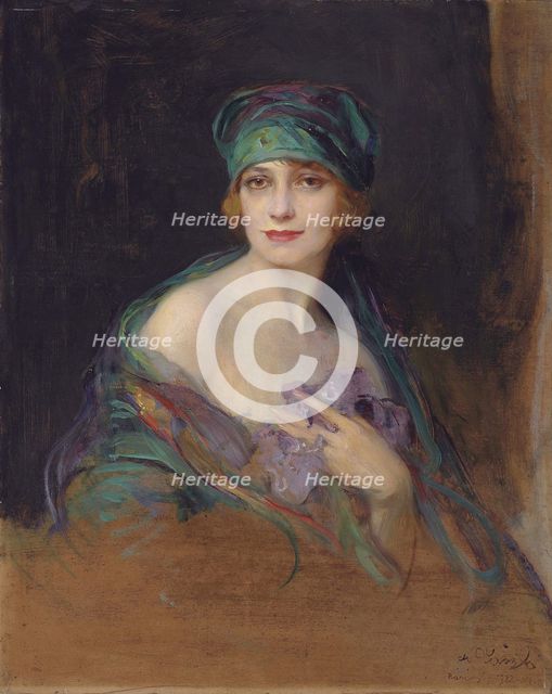 Portrait of Maria Ruspoli de Gramont, 1922. Creator: László, Philip Alexius de (1869-1937).
