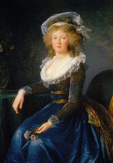 Portrait of Maria Theresa of Naples and Sicily (1772-1807), c. 1790. Creator: Vigée Le Brun, Louise Élisabeth (1755-1842)