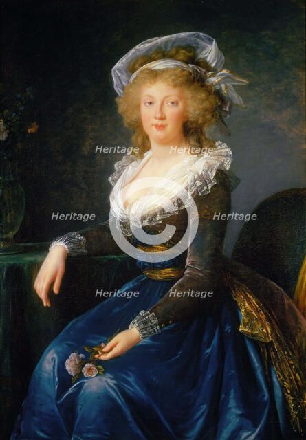 Portrait of Maria Theresa of Naples and Sicily (1772-1807), c. 1790. Creator: Vigée Le Brun, Louise Élisabeth (1755-1842).