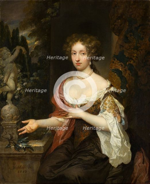 Portrait of Maria Timmers (1658-1753). Creator: Gaspar Netscher.