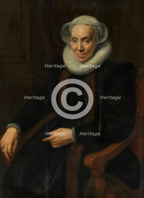 Portrait of Maria van Utrecht (c.1552/53-1629), 1615. Creator: Paulus Moreelse.