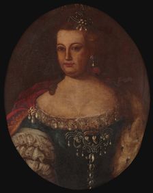 Portrait of Mariana Victoria (1718-1781), Queen of Portugal , 18th century. Creator: Anonymous