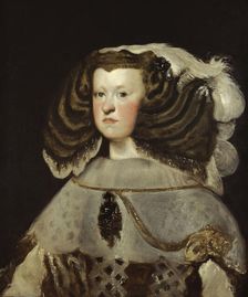Portrait of Mariana of Austria (1634–1696). Artist: Velàzquez, Diego (1599-1660)