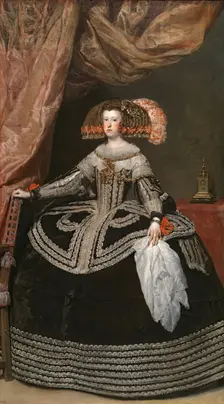 Portrait of Mariana of Austria, between 1652 and 1653. Creator: Diego Velasquez