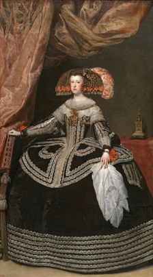 Portrait of Mariana of Austria, between 1652 and 1653. Creator: Diego Velasquez