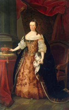 Portrait of Marianna Victoria, Queen of Portugal, 1773. Creator: Miguel Antonio do Amaral