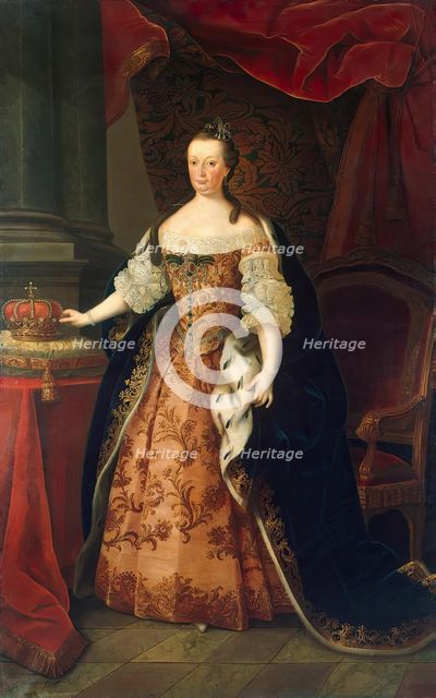 Portrait of Marianna Victoria, Queen of Portugal, 1773. Creator: Miguel Antonio do Amaral.