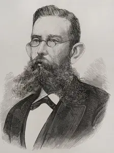 Portrait of Mariano Escobedo, (1826-1902), Mexican Army general and politician, 1878. Creator: Unknown