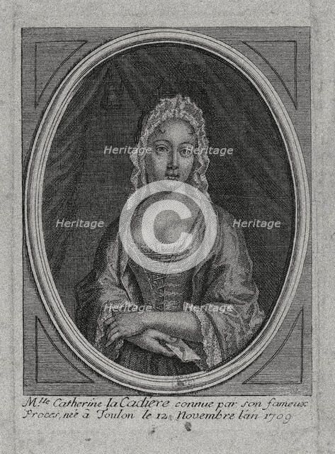 Portrait of Marie Catherine Cadière (1709-1731). Creator: Anonymous.