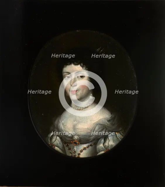 Portrait of Marie Casimire Louise de La Grange d'Arquien (1641-1716), Queen..., Late 17th century. Creator: Daniel Schultz.