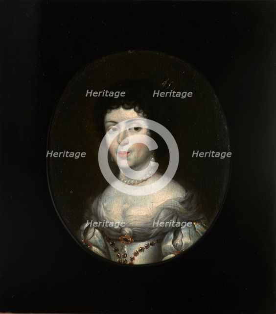 Portrait of Marie Casimire Louise de La Grange d'Arquien (1641-1716), Queen..., Late 17th century. Creator: Daniel Schultz.