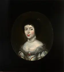 Portrait of Marie Casimire Louise de La Grange d'Arquien (1641-1716), Queen..., Late 17th century. Creator: Daniel Schultz