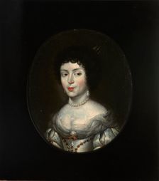 Portrait of Marie Casimire Louise de La Grange d'Arquien (1641-1716), Queen..., Late 17th century. Creator: Daniel Schultz