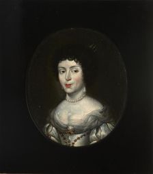 Portrait of Marie Casimire Louise de La Grange d'Arquien (1641-1716), Queen..., Late 17th century. Creator: Daniel Schultz