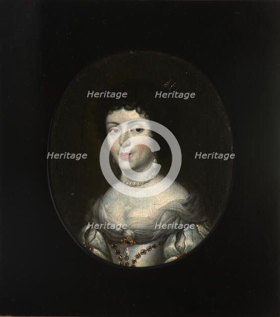 Portrait of Marie Casimire Louise de La Grange d'Arquien (1641-1716), Queen..., Late 17th century. Creator: Daniel Schultz.