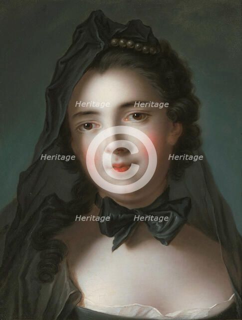 Portrait of Marie Charlotte de La Tour d'Auvergne, Princess of Beauvau (1729-1763) . Creator: Nattier, Jean-Marc (1685-1766).