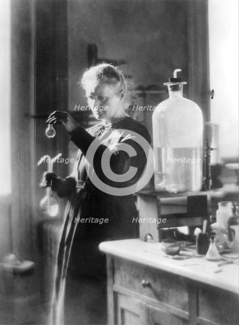 Portrait of Marie Curie (1867-1934), Early 1920s. Creator: Anon.