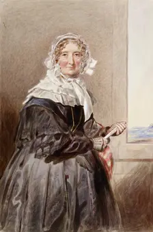 Portrait of Marie-Amélie, Queen of France, mid 19th century. Artist: Aleksandr Pavlovich Bryulov
