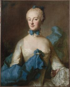 Portrait of Marie-Anne-Josèphe de Bavaria, Margravine de Baden (1734-1776), c1750. Creator: Georg Desmarees