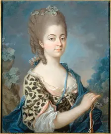 Portrait of Marie-Aurore de Saxe (1748-1821) as Diana, ca 1777. Creator: Labille-Guiard, Adélaïde (1749-1803)