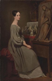 Portrait of Marie d'Orléans, duchess of Württemberg (1813-1839), 1839. Creator: Scheffer, Ary (1795-1858)
