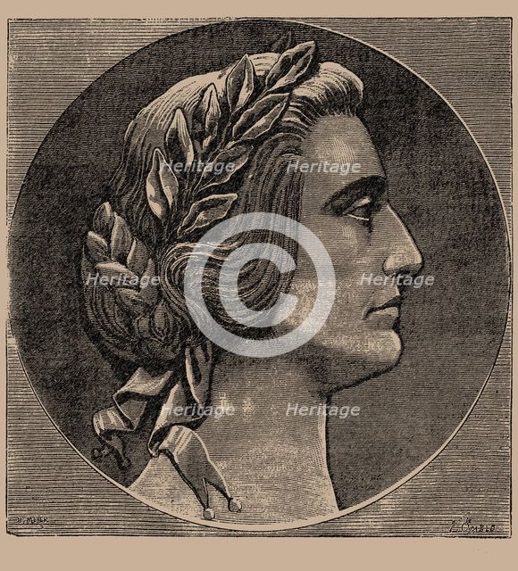 Portrait of Marie d'Agoult (1805-1876), .
