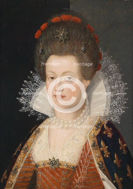 Portrait of Marie de Médici (1575-1642), 1605. Artist: Pourbus, Frans, the Younger (1569-1622)