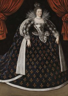 Portrait of Marie de Médici (1575-1642), 1610. Creator: Pourbus, Frans, the Younger (1569-1622)