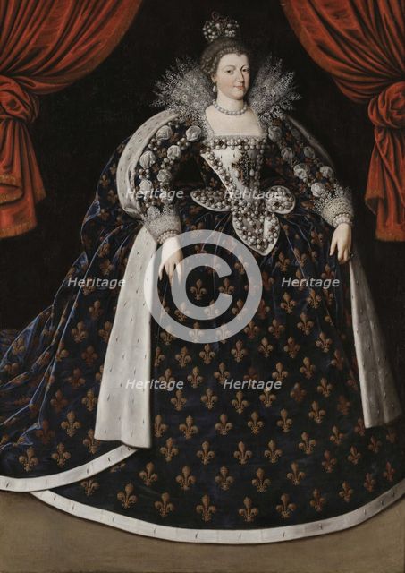 Portrait of Marie de Médici (1575-1642), 1610. Creator: Pourbus, Frans, the Younger (1569-1622).